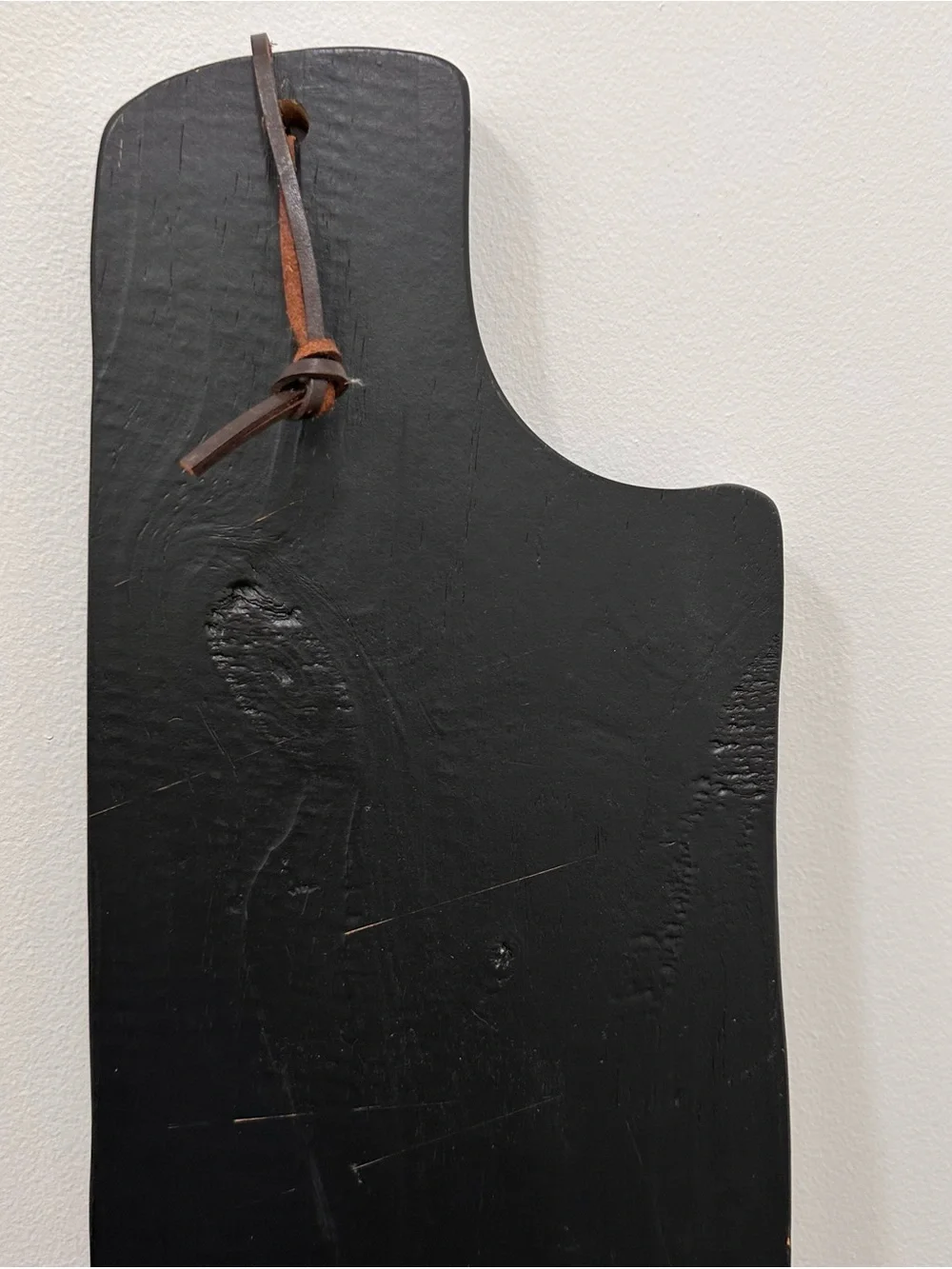 Black Decorative Wooden Wall Plank 29.5” Long 7.75” Wide .75” Thick Home Accent
